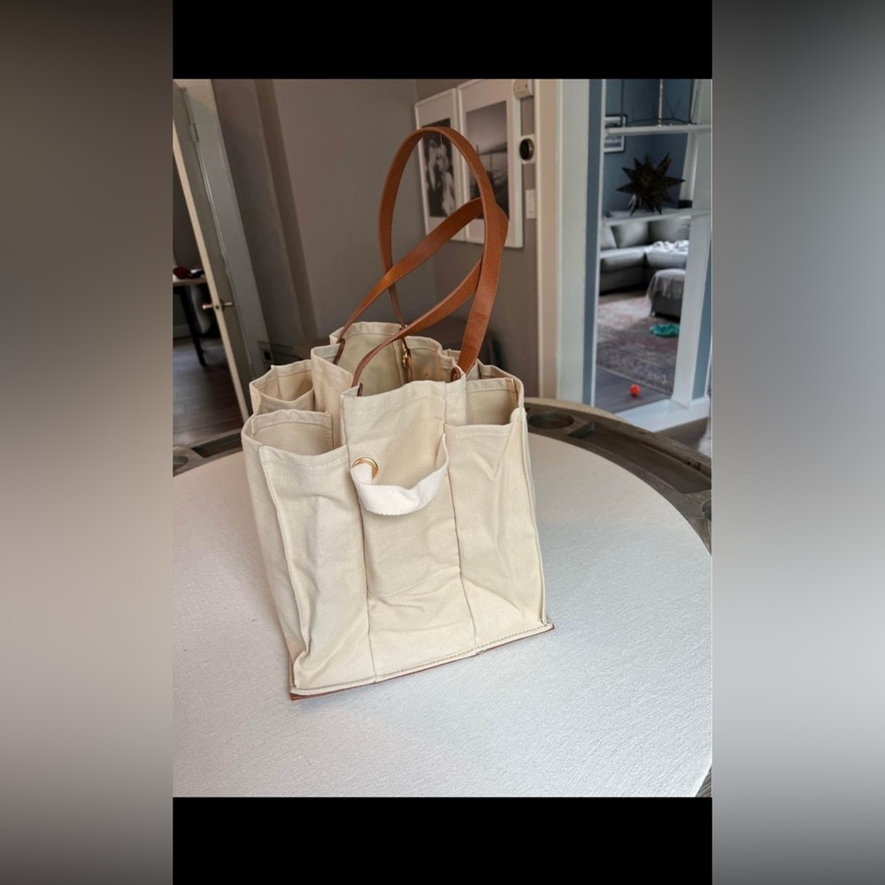 CapaBunga Multi-Pocket Canvas Market Tote